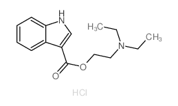 2-diethylaminoethyl 1H-indole-3-carboxylate结构式