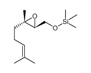 trimethyl-[3t-methyl-3c-(4-methyl-pent-3-enyl)-oxiran-r-ylmethoxy]-silane结构式