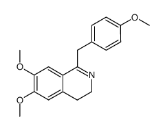 1-(4-methoxybenzyl)-6,7-dimethoxy-3,4-dihydroisoquinoline Structure