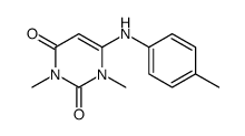 1,3-dimethyl-6-(4-methylanilino)pyrimidine-2,4-dione Structure
