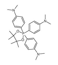 4,4',4''-(4,4,5,5-tetramethyl-1,3,2l5-dioxaphospholane-2,2,2-triyl)tris(N,N-dimethylaniline)结构式