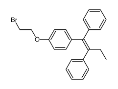 (Z)-(1-(4-(2-bromoethoxy)phenyl)but-1-ene-1,2-diyl)dibenzene结构式