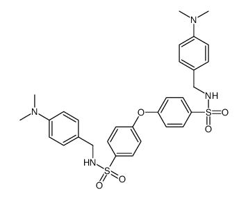 N-[[4-(dimethylamino)phenyl]methyl]-4-[4-[[4-(dimethylamino)phenyl]methylsulfamoyl]phenoxy]benzenesulfonamide结构式