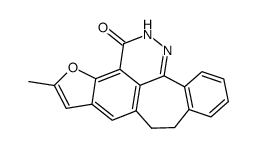 methyl-5 dihydro-8,9 2H-benzo[6,7]cycloheota[1,2,3-de]furo[3,2-h]phtalazinone-3 Structure