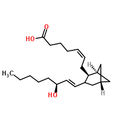 9alpha,11alpha-methylene-15s-hydroxy-11a-deoxy-11a-methylene-thromba-5z,13e-dien-1-oic acid Structure