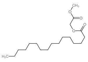 methoxycarbonylmethyl hexadecanoate结构式