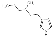 (9ci)-n-甲基-n-丙基-1H-咪唑-4-乙胺结构式