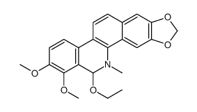 13-Ethoxy-1,2-dimethoxy-12-methyl-12,13-dihydro[1,3]benzodioxolo[ 5,6-c]phenanthridine Structure