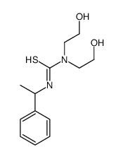 1,1-bis(2-hydroxyethyl)-3-(1-phenylethyl)thiourea Structure