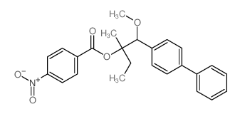 [1,1'-Biphenyl]-4-ethanol,a-ethyl-b-methoxy-a-methyl-,4-(4-nitrobenzoate) picture