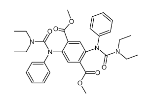 dimethyl 2,5-bis(3,3-diethyl-1-phenylureido)terephthalate Structure