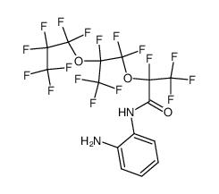 N-(2-aminophenyl)-2,3,3,3-tetrafluoro-2-(1,1,2,3,3,3-hexafluoro-2-(perfluoropropoxy)propoxy)propanamide Structure