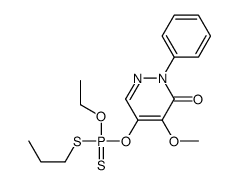 5-[ethoxy(propylsulfanyl)phosphinothioyl]oxy-4-methoxy-2-phenylpyridazin-3-one结构式