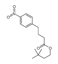 3,3-dimethylbutyl 4-(4-nitrophenyl)butanoate Structure