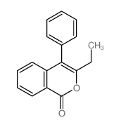 3-ethyl-4-phenyl-isochromen-1-one Structure