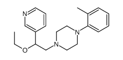 1-(2-ethoxy-2-pyridin-3-ylethyl)-4-(2-methylphenyl)piperazine Structure
