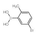 5-Bromo-2-methylphenylboronic acid Structure