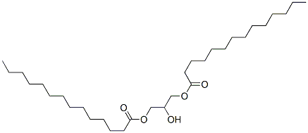 2-hydroxypropane-1,3-diyl dimyristate结构式