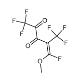 1,1,1,5-tetrafluoro-5-methoxy-4-(trifluoromethyl)pent-4-ene-2,3-dione结构式