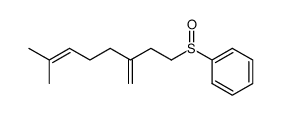 ((7-methyl-3-methyleneoct-6-en-1-yl)sulfinyl)benzene Structure