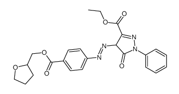 ethyl 4,5-dihydro-5-oxo-1-phenyl-4-[[4-[[(tetrahydro-2-furyl)methoxy]carbonyl]phenyl]azo]-1H-pyrazole-3-carboxylate Structure