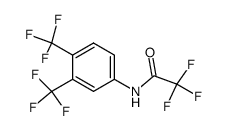 1-(trifluoroacetamido)-3,4-bis(trifluoromethyl)benzene结构式