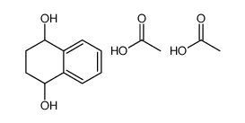 acetic acid,1,2,3,4-tetrahydronaphthalene-1,4-diol结构式