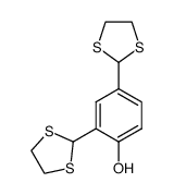 2,4-di(1,3-dithiolan-2-yl)phenol结构式