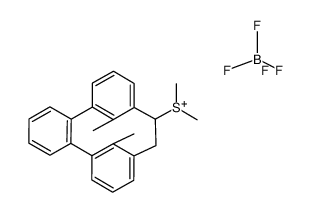 tetrafluoro-l4-borane, (17,18-dimethyl-10,11-dihydro-5,9:12,16-di(metheno)benzo[14]annulen-10-yl)dimethylsulfonium salt结构式