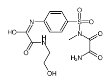 N'-[4-[[2-(2-hydroxyethylamino)-2-oxoacetyl]amino]phenyl]sulfonyl-N'-methyloxamide结构式