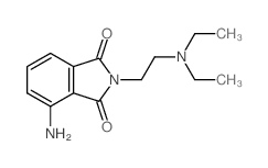 4-amino-2-(2-diethylaminoethyl)isoindole-1,3-dione结构式