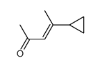 2-cyclopropyl-2-penten-4-one Structure