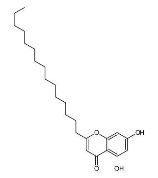 5,7-dihydroxy-2-pentadecylchromen-4-one Structure