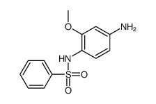 N-(4-amino-2-methoxyphenyl)benzenesulfonamide结构式