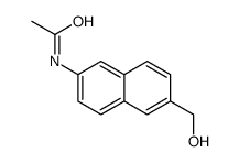 N-[6-(hydroxymethyl)naphthalen-2-yl]acetamide Structure