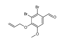 Benzaldehyde, 2,3-dibromo-5-methoxy-4-(2-propen-1-yloxy) Structure