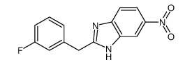 2-[(3-fluorophenyl)methyl]-6-nitro-1H-benzimidazole Structure