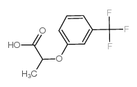 2-[3-(三氟甲基)苯氧基]丙酸结构式
