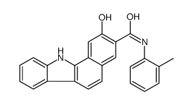 2-hydroxy-N-(2-methylphenyl)-11H-benzo[a]carbazole-3-carboxamide Structure