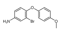 3-bromo-4-(4-methoxyphenoxy)aniline结构式