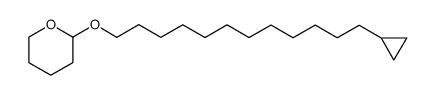 12-cyclopropyl-1-(tetrahydropyran-2'-yloxy)dodecane结构式