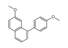 7-methoxy-1-(4-methoxyphenyl)naphthalene Structure
