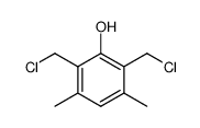 2,6-bis-chloromethyl-3,5-dimethyl-phenol Structure