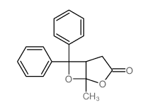 2,7-Dioxabicyclo[3.2.0]heptan-3-one,1-methyl-6,6-diphenyl- Structure
