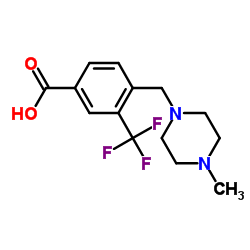 4-((4-methylpiperazin-1-yl)methyl)-3-(trifluoromethyl)benzoic acid Structure