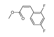 methyl (2Z)-3-(2,4-difluorophenyl)acrylate Structure