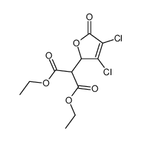 diethyl 2-(3,4-dichloro-5-oxo-2,5-dihydro-furan-2-yl)-malonate Structure