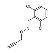 2-[(2,6-dichlorophenyl)methylideneamino]oxyacetonitrile Structure