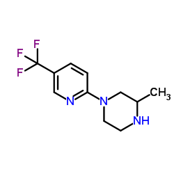 3-METHYL-1-[5-(TRIFLUOROMETHYL)PYRIDIN-2-YL]PIPERAZINE结构式