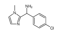 1H-Imidazole-2-methanamine, α-(4-chlorophenyl)-1-methyl structure